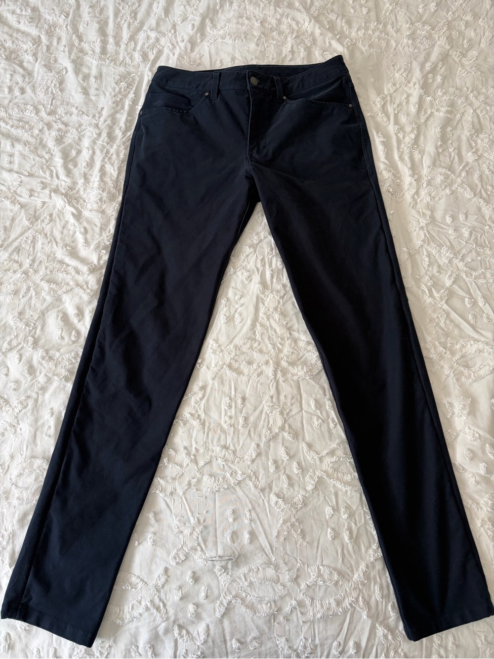 Men’s Black Slim Straight Pants